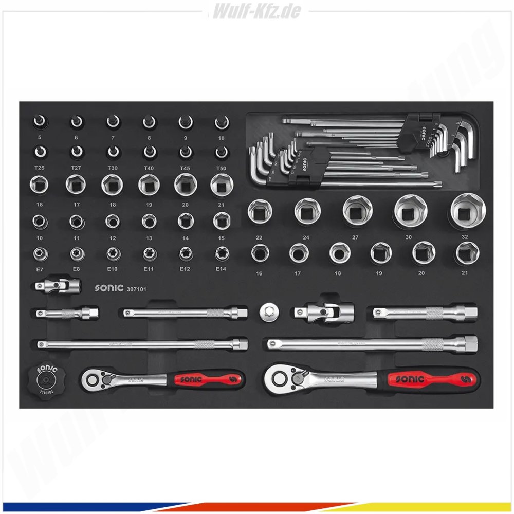 Sonic gefüllter Servicewagen NEXT S4 / 140-tlg.